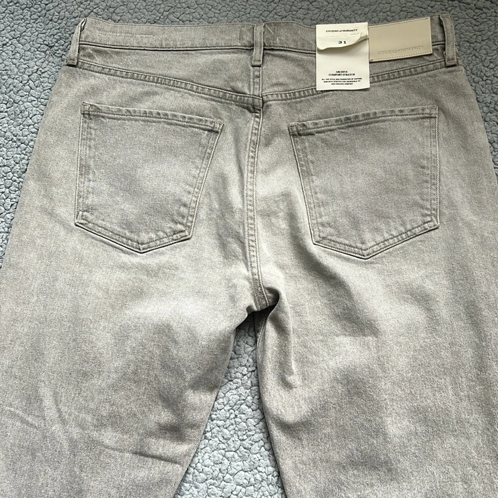 NWT Citizens of Humanity Isola Straight Crop Quartz Grey - Picture 8 of 9